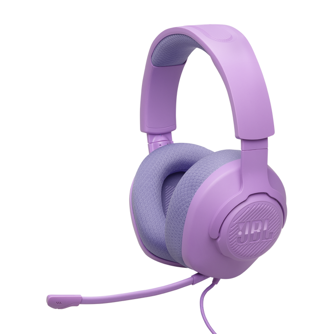 JBL Quantum 100M2 - Purple - Wired over-ear gaming headset with detachable mic and mute option - Detailshot 3 image number null